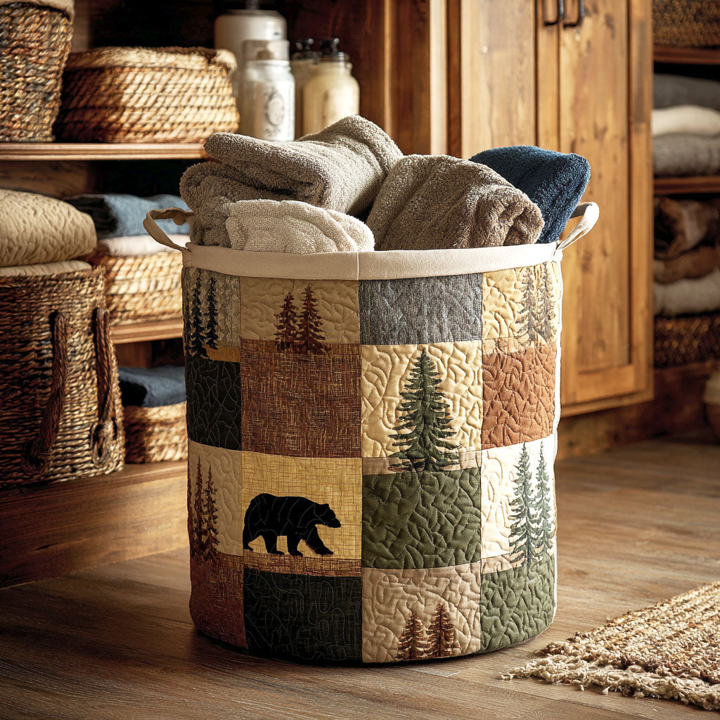 Rustic Forest Retreat Laundry Basket