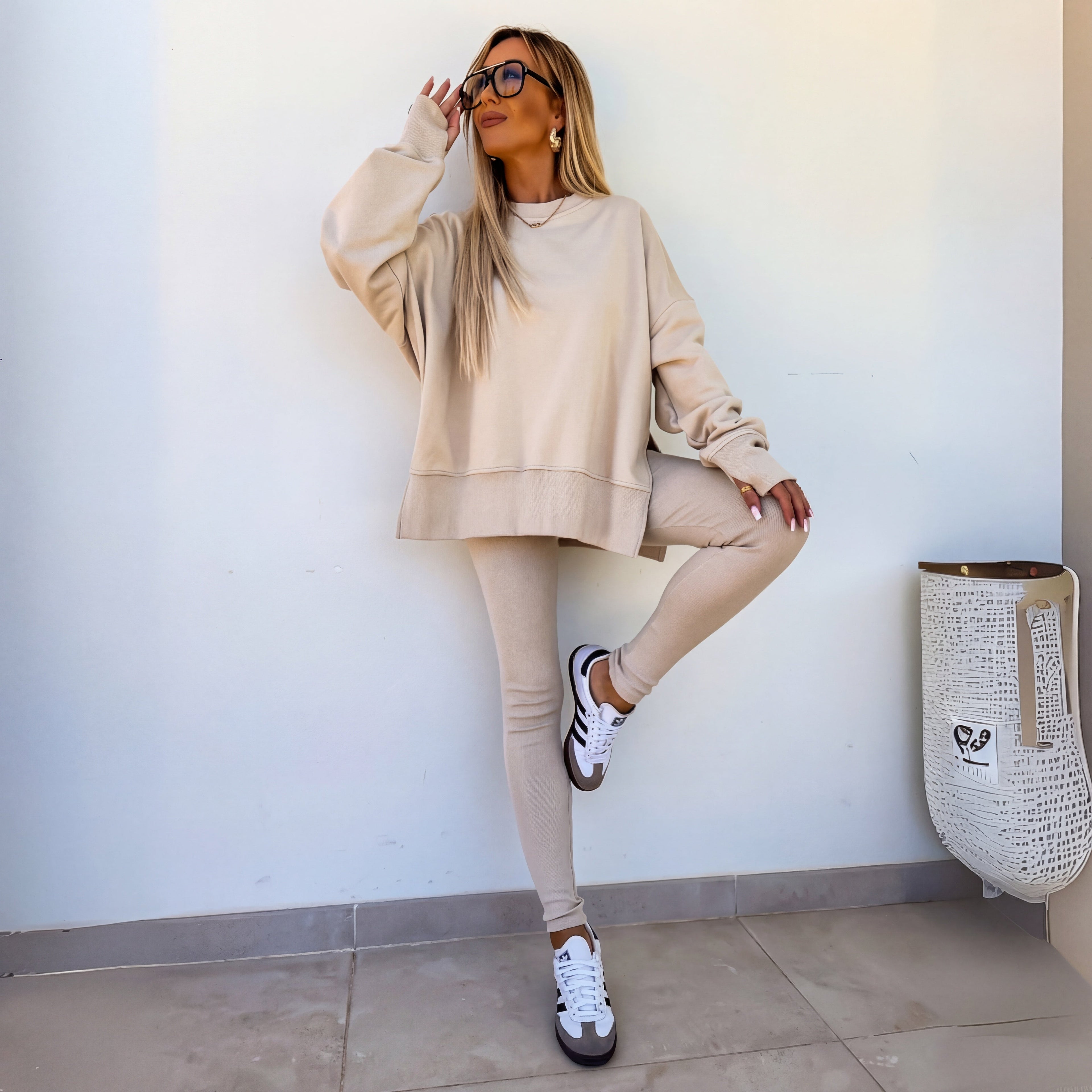 Mirelle | Relaxed Sweatshirt & Jogger Set