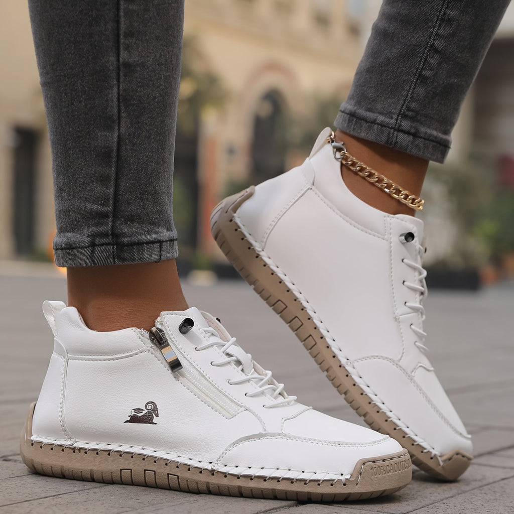 Mila Comfortable Zipper Sneakers