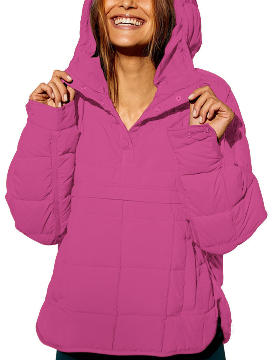Alessia - Oversized Hooded Pullover Jacket