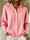 Bella Cozy Hooded Knit Cardigan