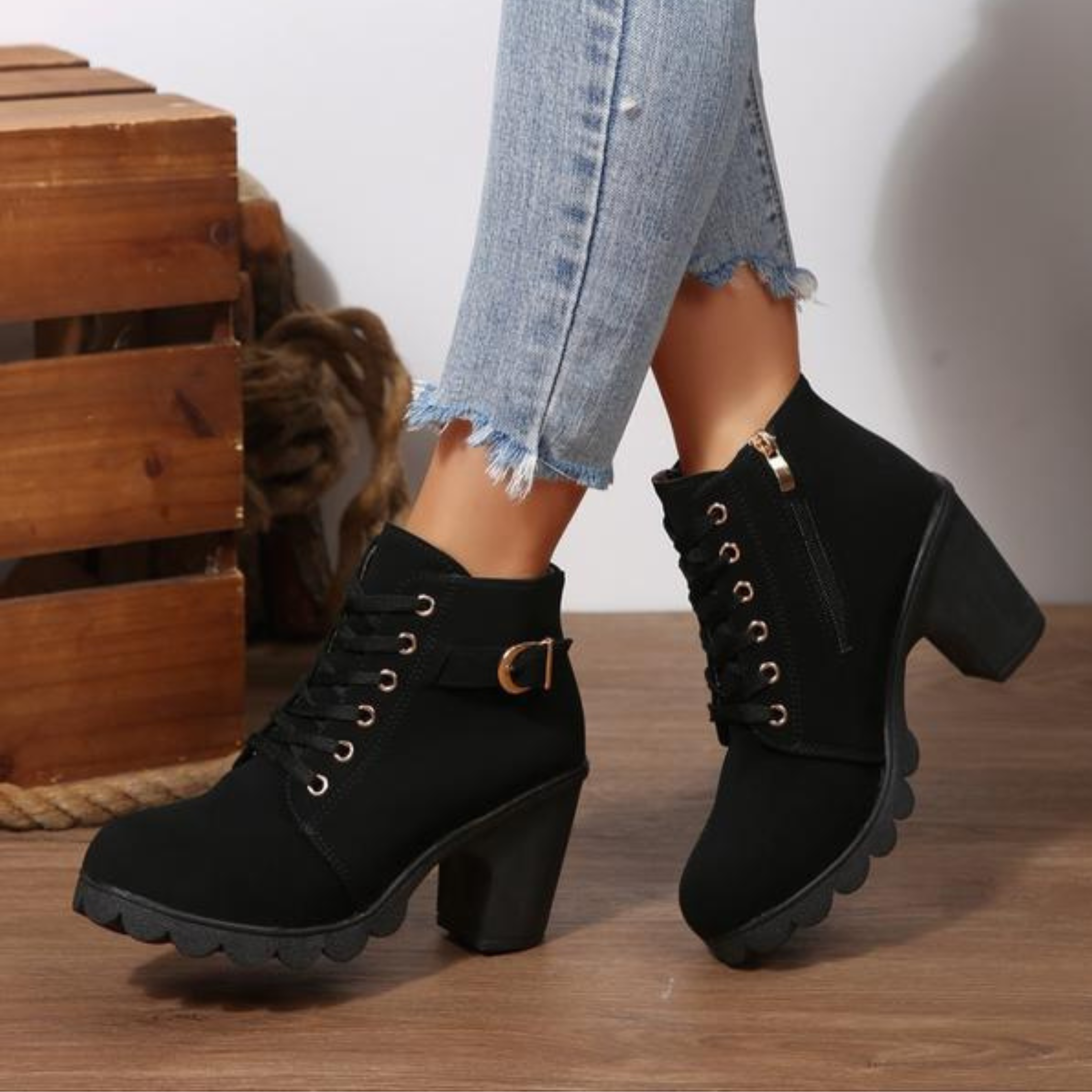 Avani - Chunky Ankle Boots