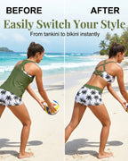 Maren | Three-Piece Tankini Bikini & Cover-Up Set
