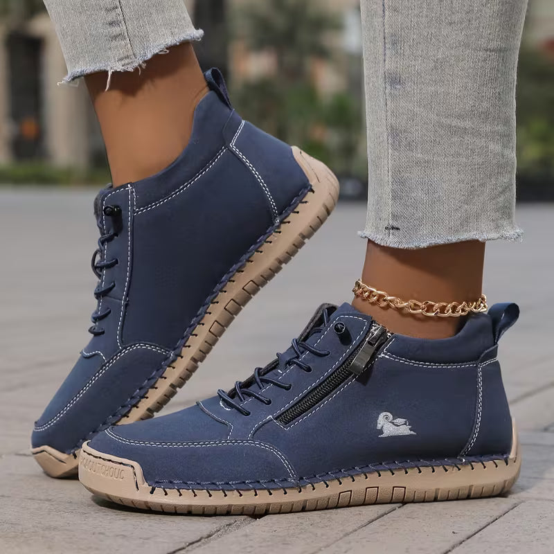 Mila Comfortable Zipper Sneakers