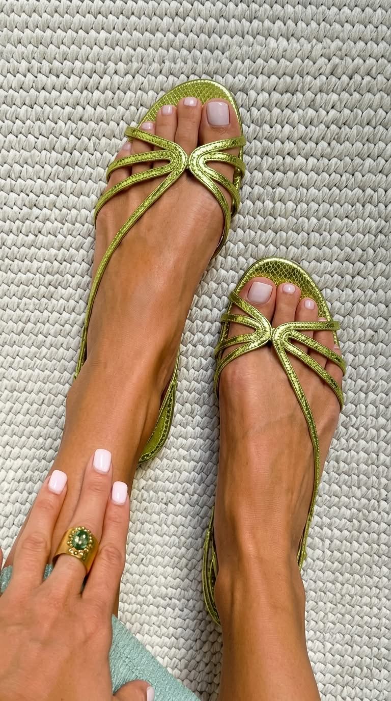 Emilia – Golden Elegance Sandals