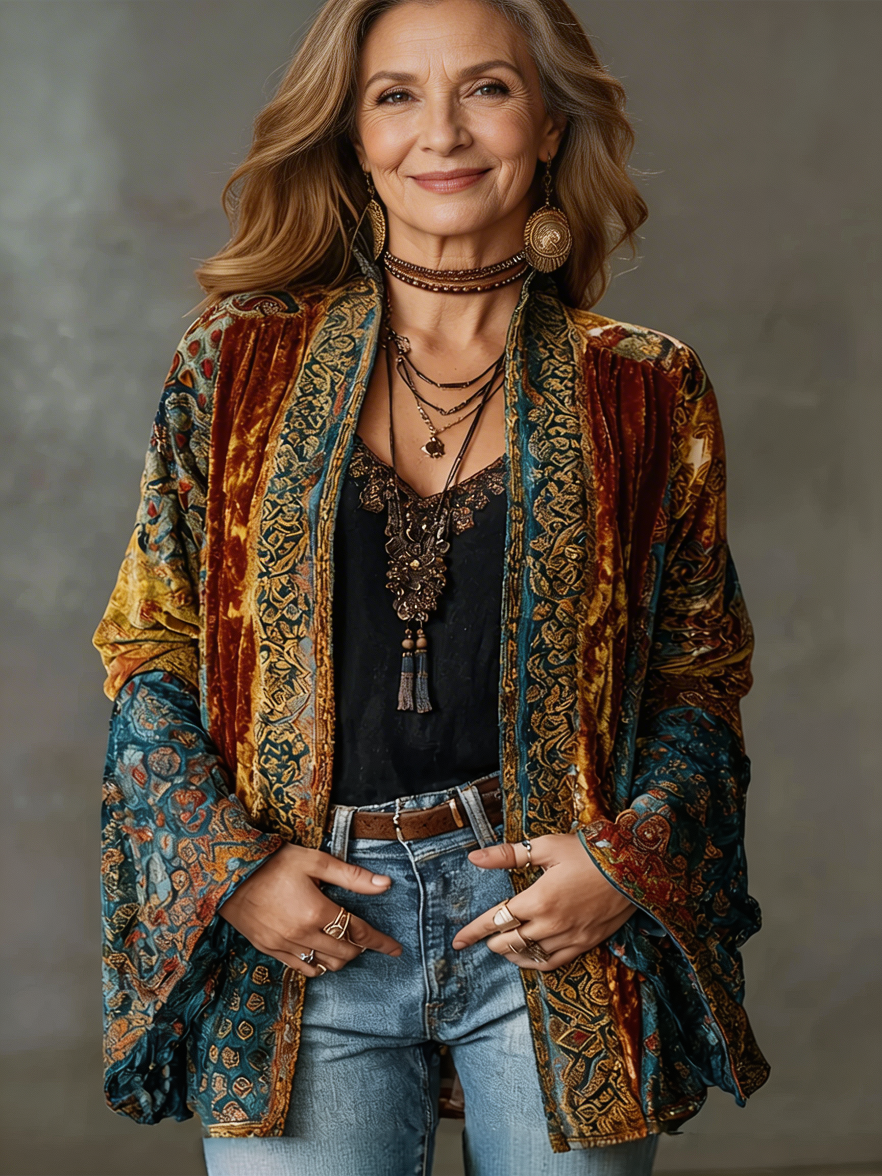 Calista | Velvet-Touch Bohemian Kimono