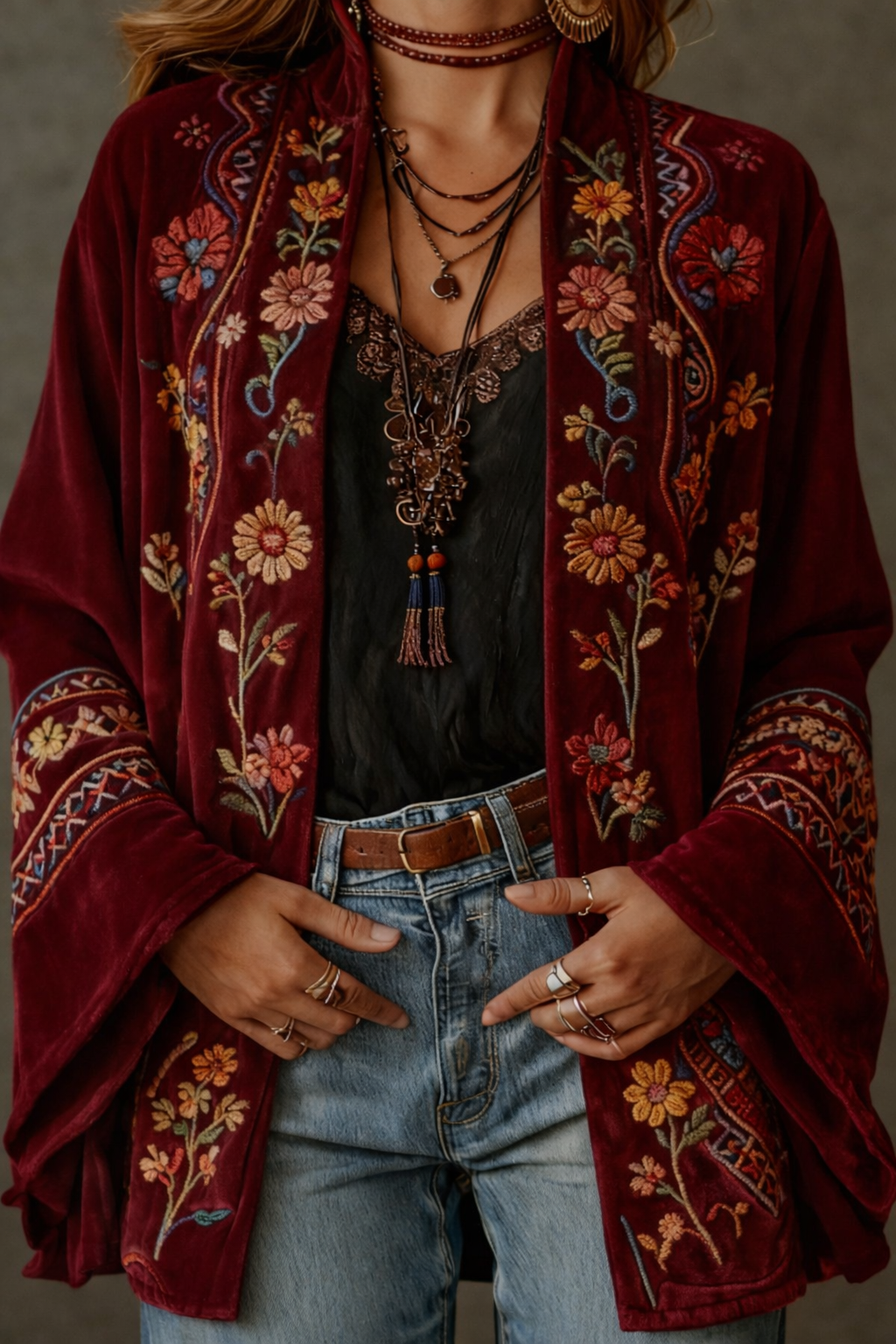 Calista | Velvet-Touch Bohemian Kimono
