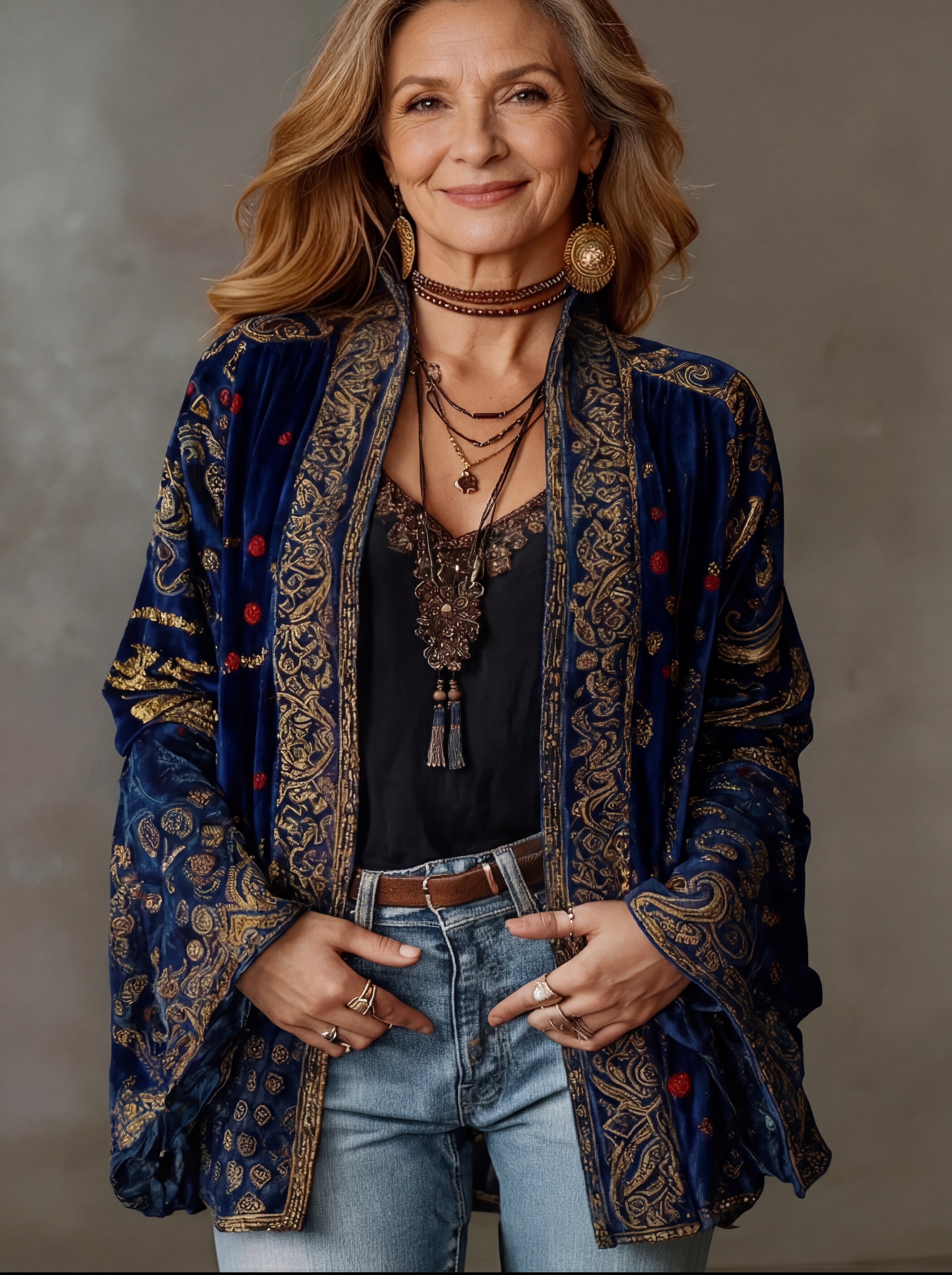 Calista | Velvet-Touch Bohemian Kimono