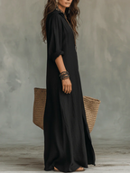 Calista | Relaxed Maxi Shirt Dress