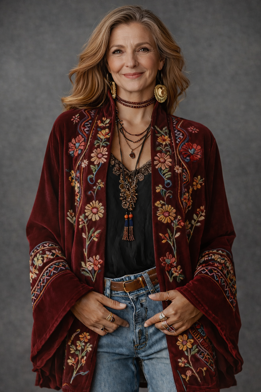 Calista | Velvet-Touch Bohemian Kimono