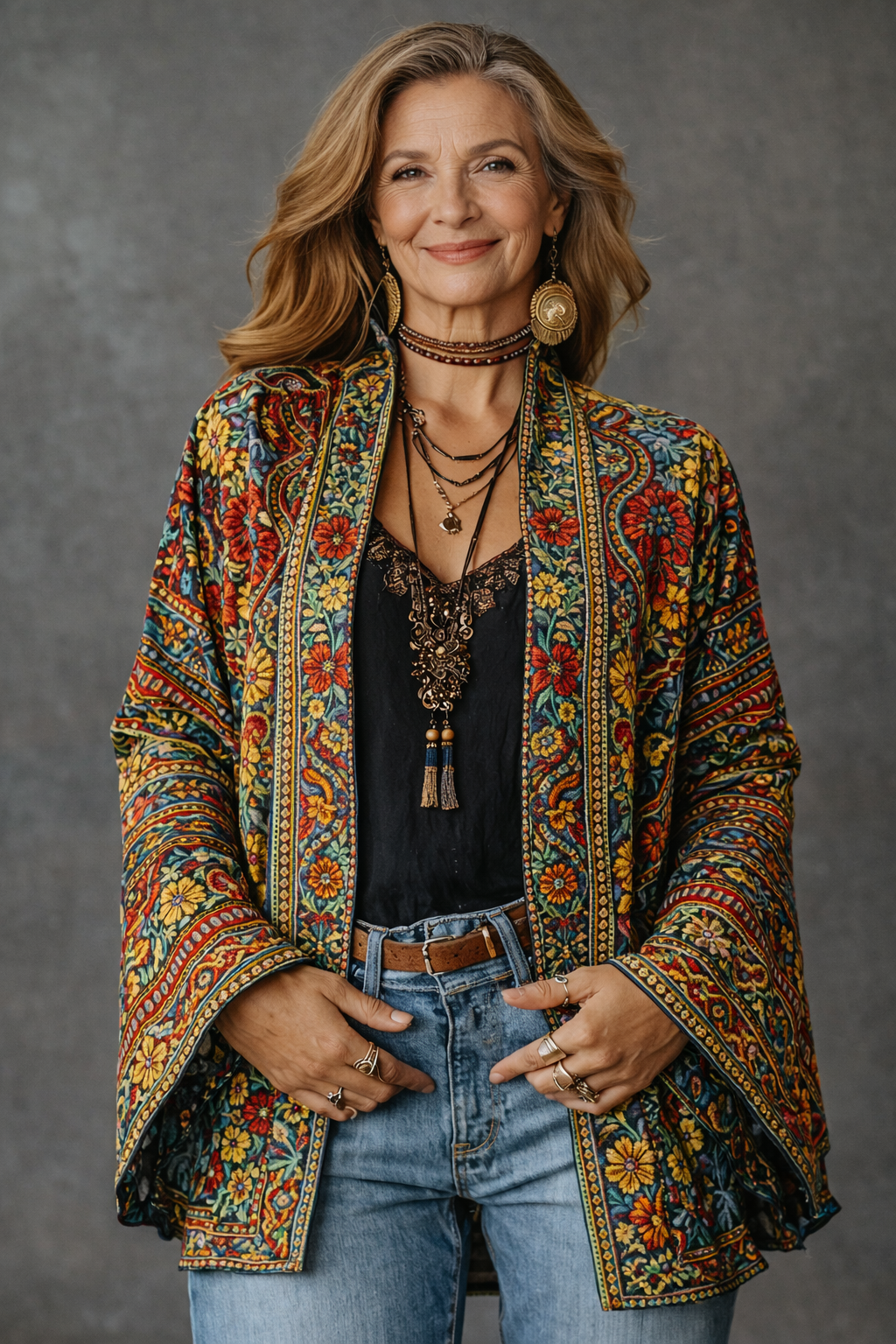 Calista | Velvet-Touch Bohemian Kimono