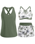Maren | Three-Piece Tankini Bikini & Cover-Up Set