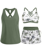 Maren | Three-Piece Tankini Bikini & Cover-Up Set