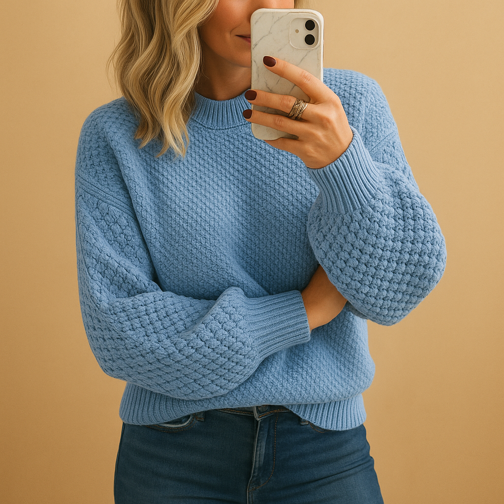Mariselle | Textured Knit Sweater