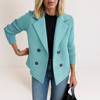 Evadne | Knit Sleeve Blazer