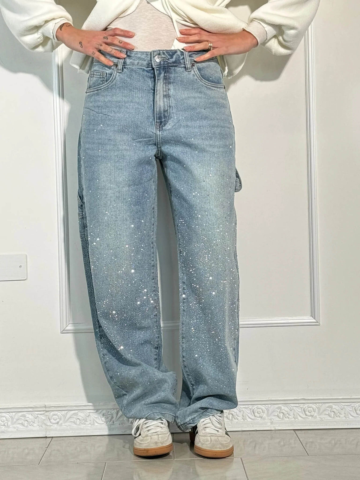 Hadley - Embellished Carpenter Jeans