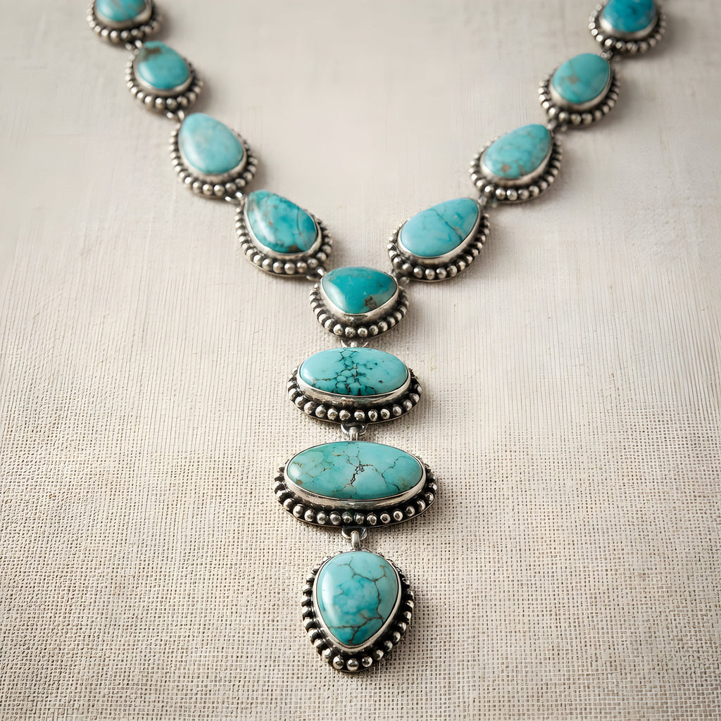 Elegant Vintage Turquoise Jewelry Set