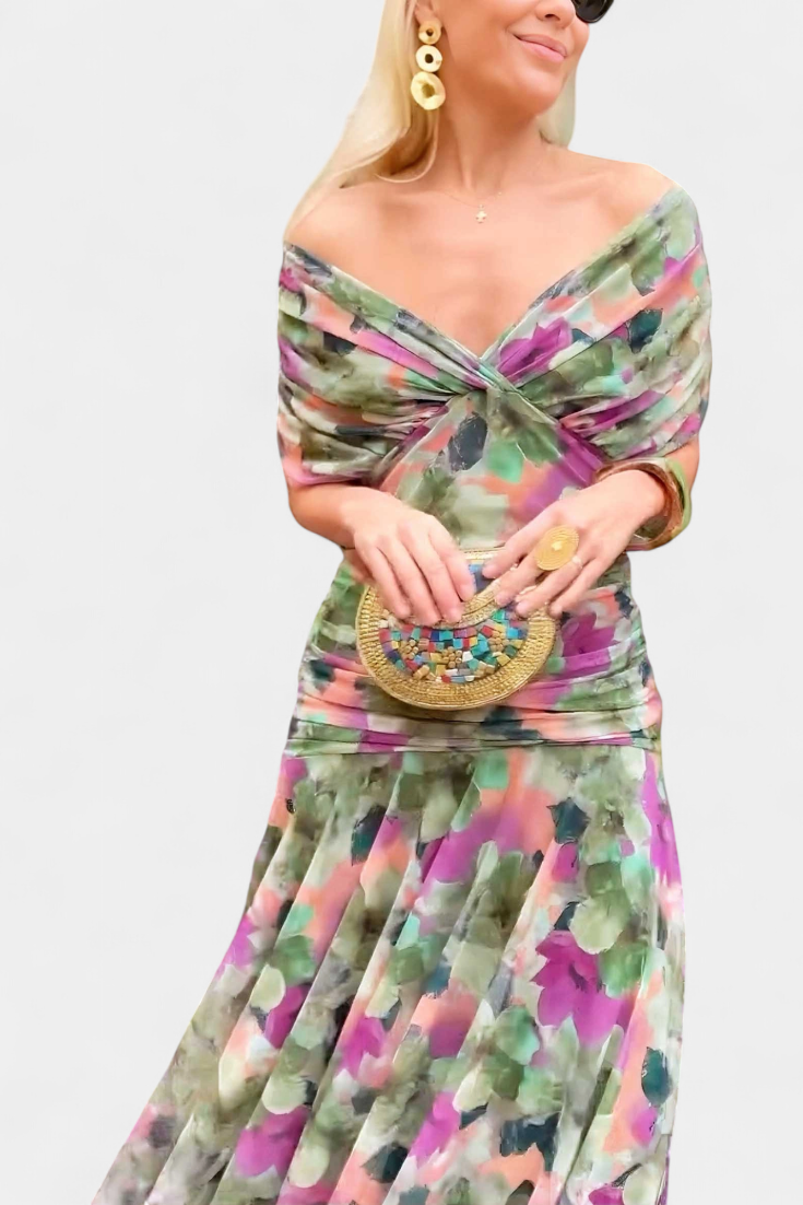 Alizée™ — Airy Grace Floral Dress
