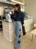 Stella Star Detail Straight Jeans