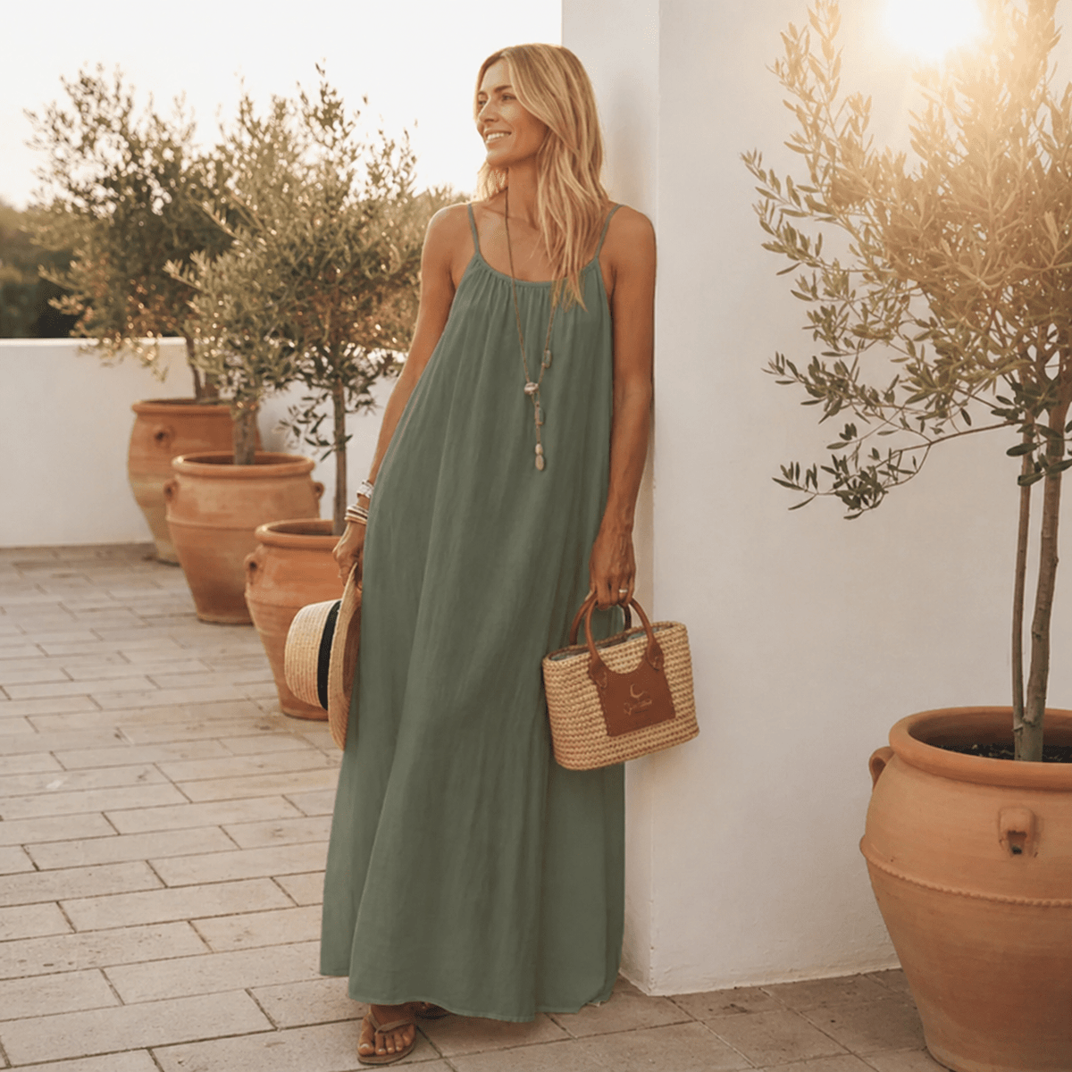 Sundrift Open-Back Dress