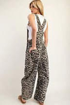 Leona Leopard Print Overalls