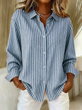 Louise Effortless Striped Knit Cardigan