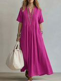 Lyra | Flowy Pleated Maxi Dress