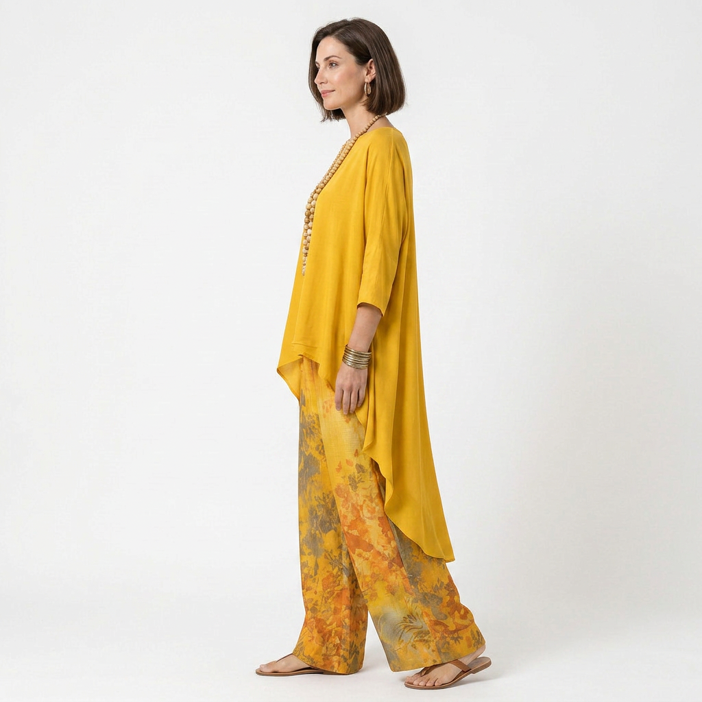 Lieta Elegant Asymmetric Two-Piece Set
