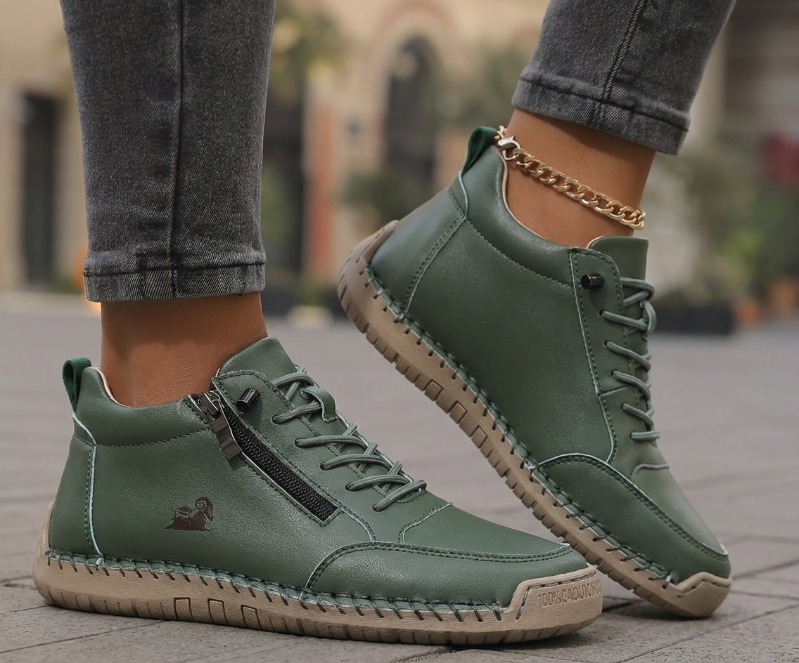 Mila Comfortable Zipper Sneakers