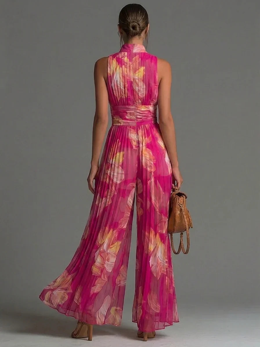 Zakira™ | Elegant Pleated Jumpsuit