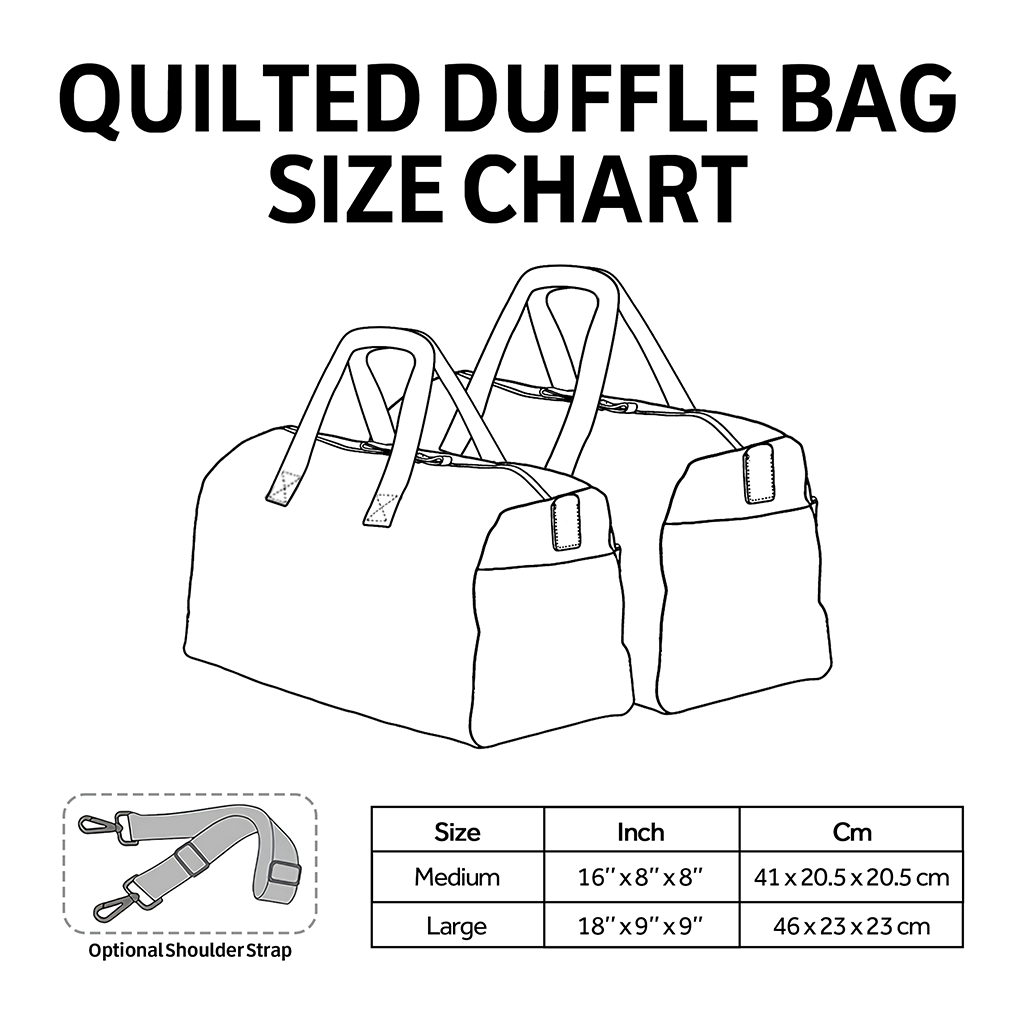 Snowbound Lab Quilted Duffle Bag