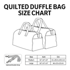 Airborne Bloom Quilted Duffle Bag