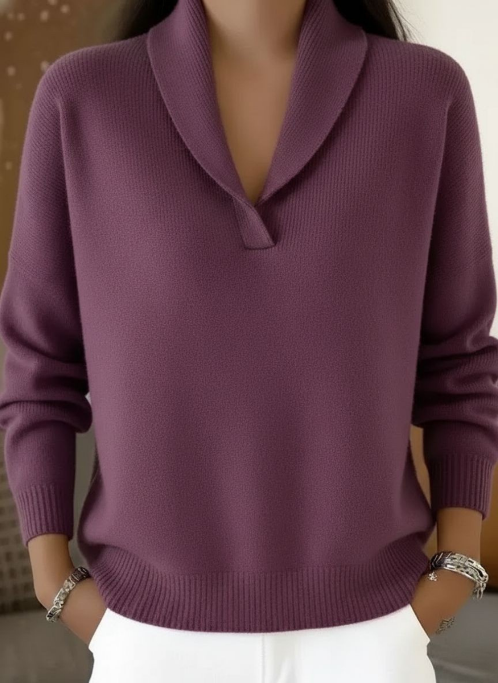 Seraphina | Classic V-Neck Sweater