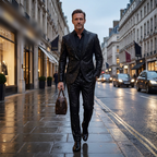 Lucian Black Sparkle Tuxedo Suit