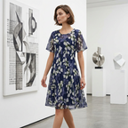 Teresa™ Elegant Floral A-Line Dress