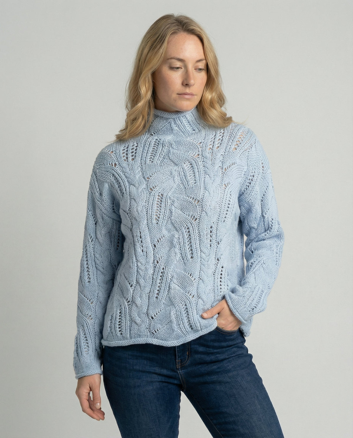 Celestine | Cable Knit Turtleneck Sweater
