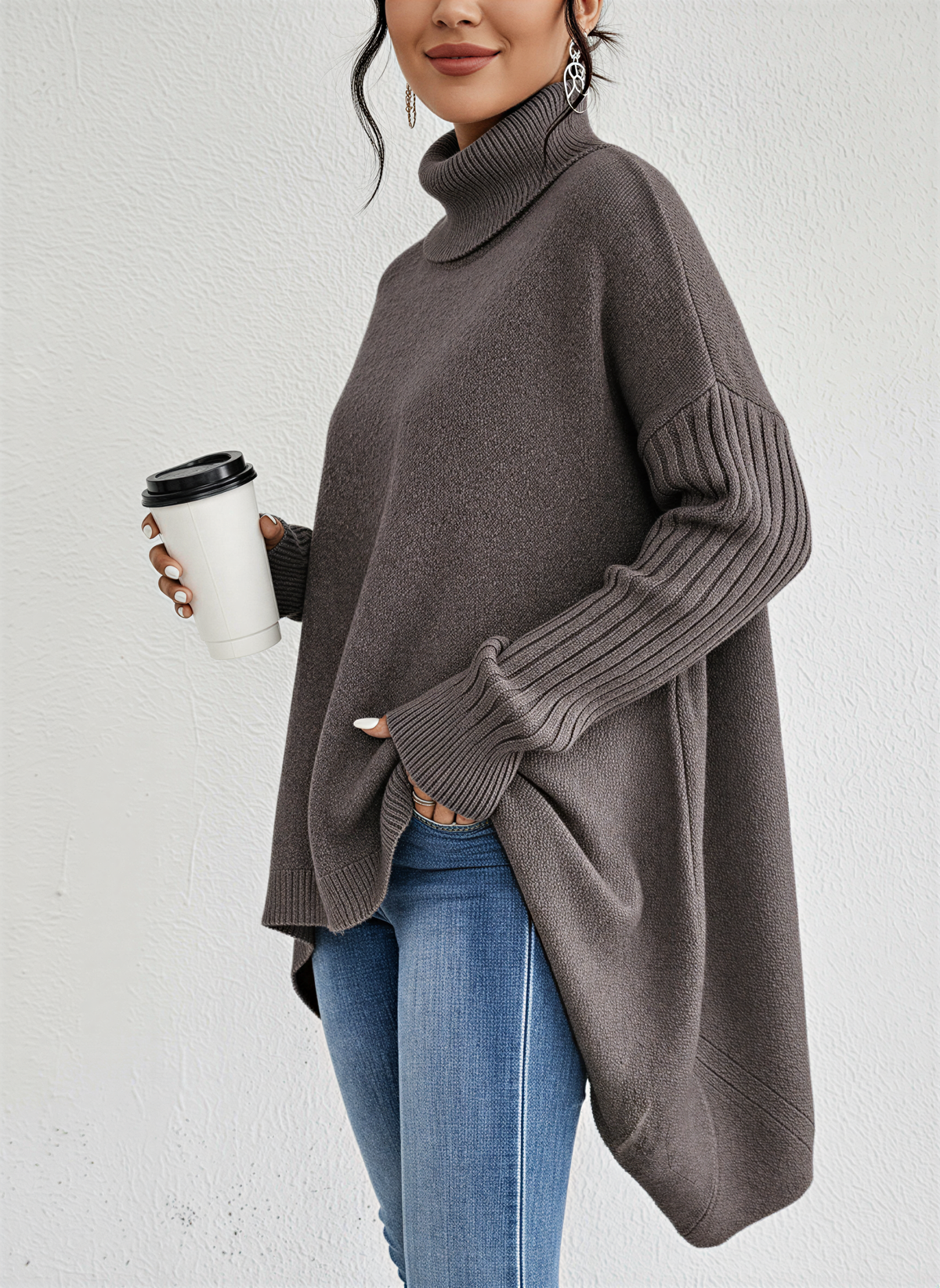 Kristin | Oversized Turtleneck Jumper
