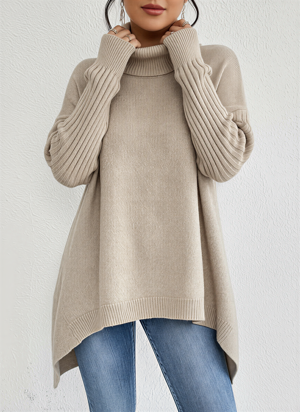 Kristin | Oversized Turtleneck Jumper